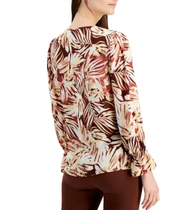Women's Printed Button-Front Shirt
