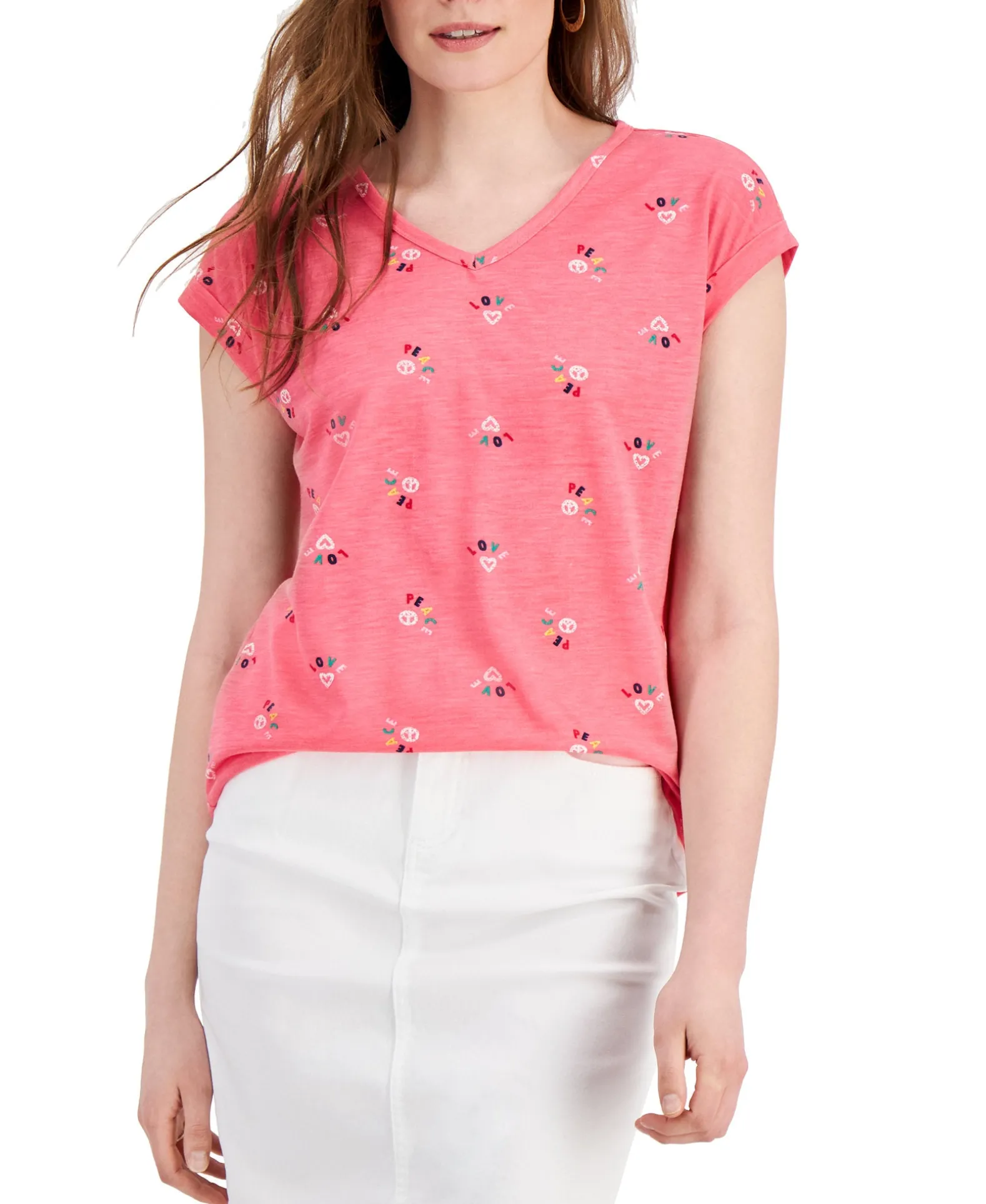 Women's Printed Crewneck Top