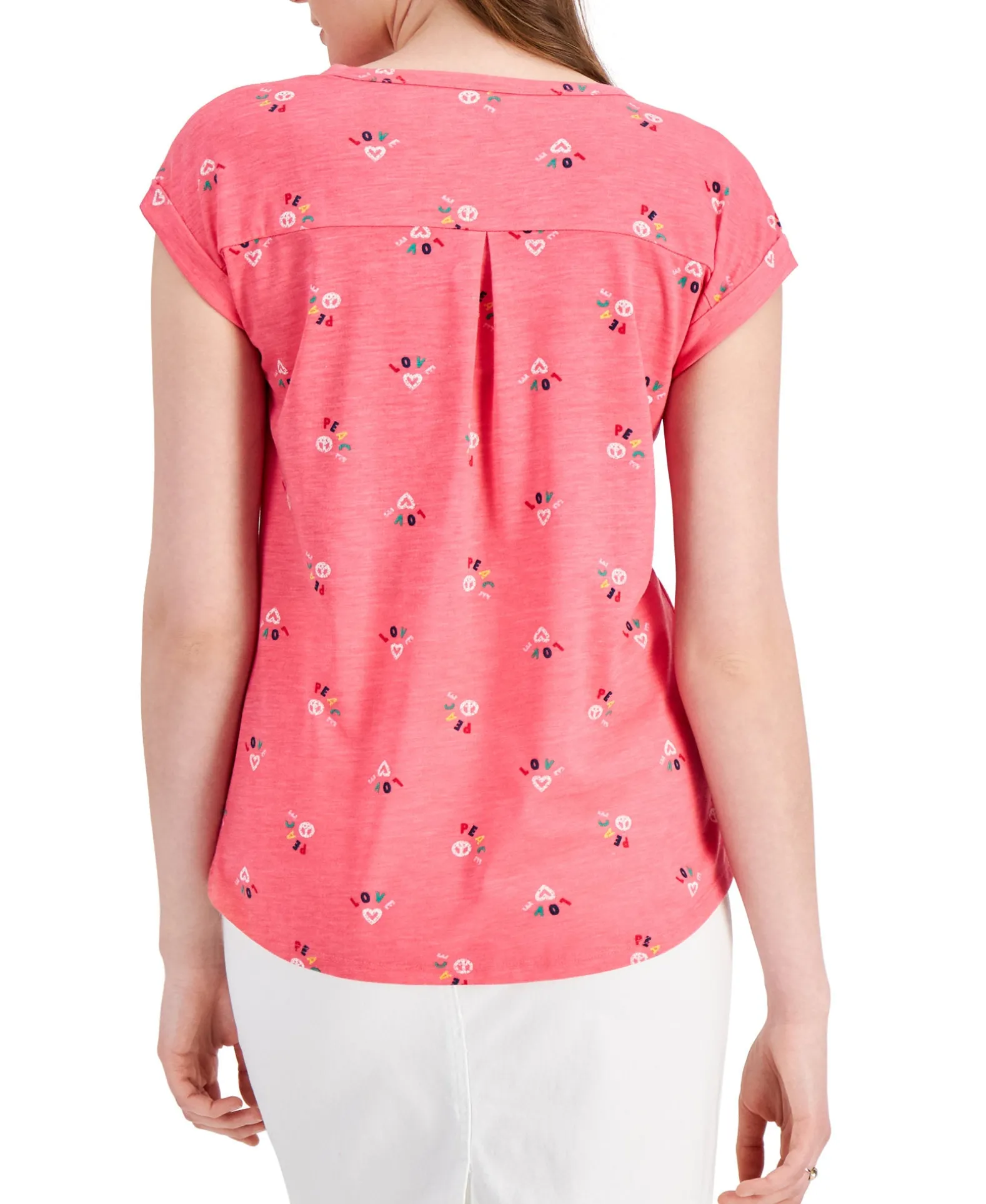 Women's Printed Crewneck Top