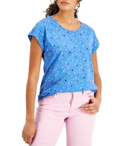 Women's Printed Crewneck Top