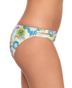 Women's Printed Cut-Out Hipster Bikini Bottoms