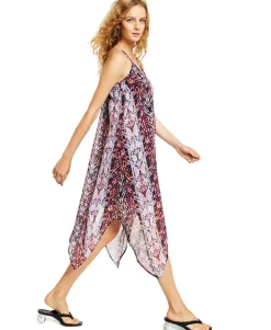 Women's Printed Handkerchief-Hem Dress