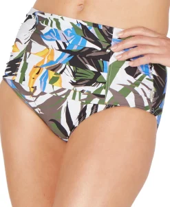 Women's Printed High-Waist Bikini Bottoms