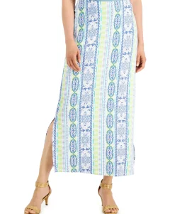 Women's Printed Knit Maxi Skirt