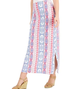 Women's Printed Knit Maxi Skirt