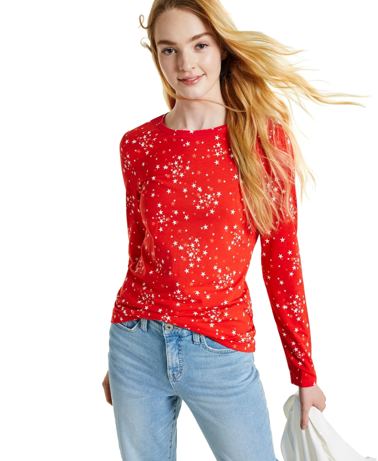 Women's Printed Long-Sleeve Top