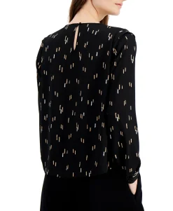 Women's Printed Pleated Top