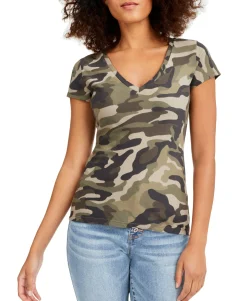 Women's Printed V-Neck T-Shirt