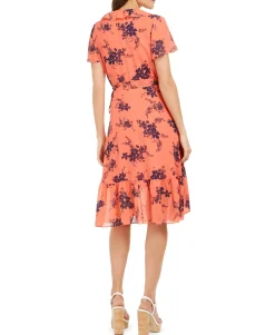 Women's Printed Wrap Dress