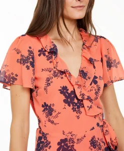 Women's Printed Wrap Dress