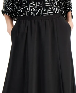 Women's Pull-On Midi Skirt