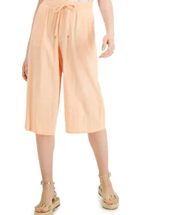 Women's Pull-On Wide-Leg Cropped Pants