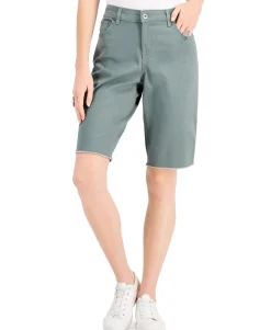 Women's Raw-Edge Bermuda Shorts