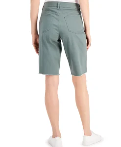 Women's Raw-Edge Bermuda Shorts