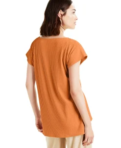 Women's Ribbed High-Low Tunic
