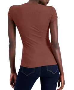 Women's Ribbed V-Neck Top