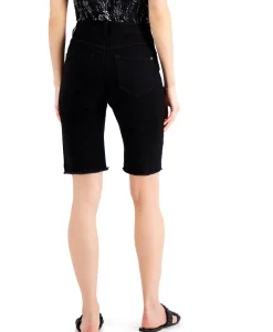 Women's Ripped Denim Bermuda Shorts