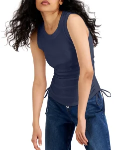 Women's Ruched Side-Tie Tank Top