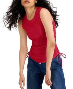 Women's Ruched Side-Tie Tank Top
