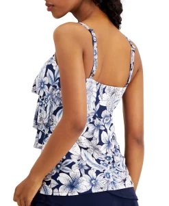 Women's Ruffled Underwire Tankini Top