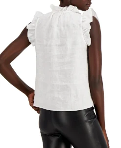 Women's Ruffle-Neck Top