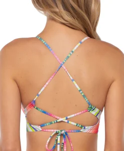 Women's Santa Catarina Striped Halter Bikini Top