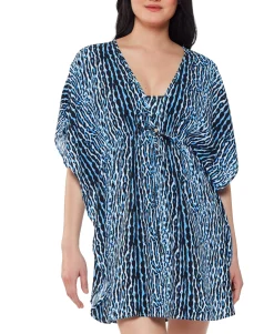 Women's Sassy Safari Printed Cover-Up Caftan