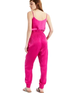 Women's Satin Jogger Jumpsuit