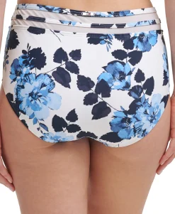 Women's Scalloped-Edge Printed Swim Bottoms