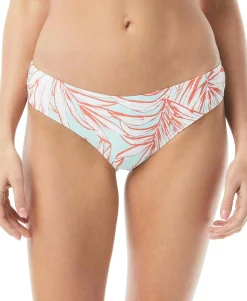 Women's Shirred Printed Bikini Bottoms
