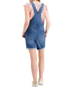 Women's Short Denim Overalls