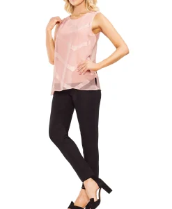 Women's Sleeveless Illusion Top