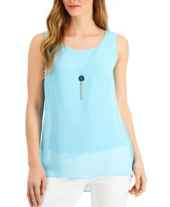 Women's Sleeveless Necklace Top