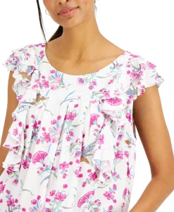 Women's Sleeveless Printed Top