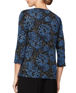 Women's Slinky Printed Jacket; Top Set