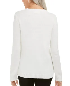 Women's Snowflake Appliqué Sweater