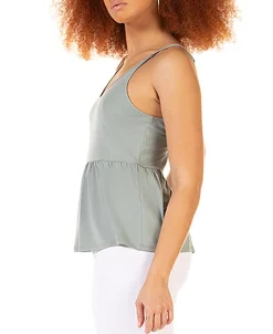 Women's Soft Peplum Knit Cami Top