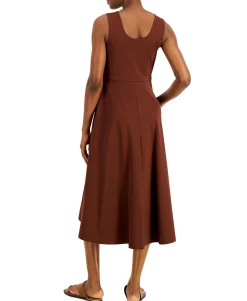 Women's Solid V-Neck Tank Dress