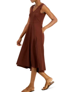 Women's Solid V-Neck Tank Dress