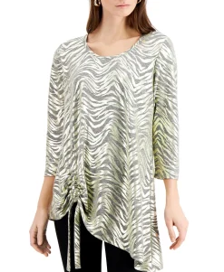 Women's Space-Dyed Knit Top