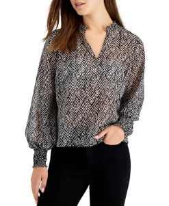 Women's Split-Neck Blouse