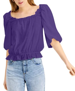 Women's Square-Neck Blouse