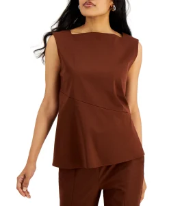 Women's Square-Neck Sleeveless Top