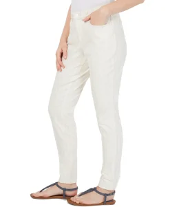 Women's Striped Curvy Skinny-Fit Jeans