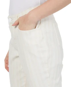 Women's Striped Curvy Skinny-Fit Jeans