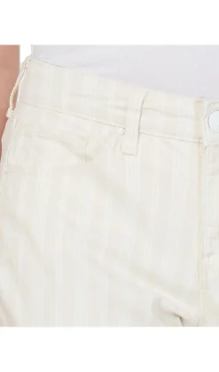 Women's Striped Curvy Skinny-Fit Jeans