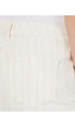 Women's Striped Curvy Skinny-Fit Jeans