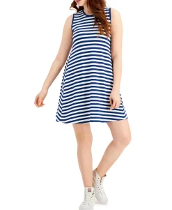 Women's Striped Sleeveless Dress