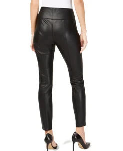 Women's Studded Faux-Leather Skinny Pants