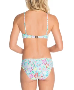 Women's Superbloom Printed Ruffled Bikini Top